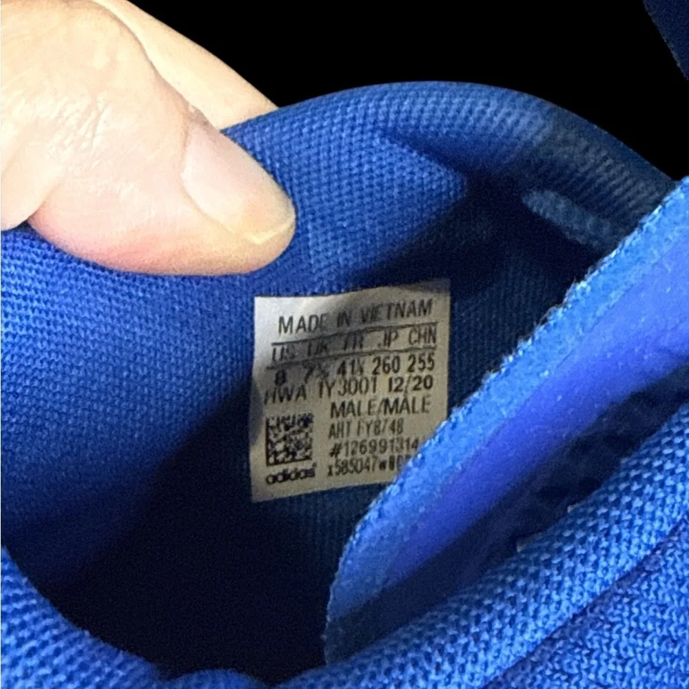 adidas Blue and White Athletic Shoes - Picture 5 of 5